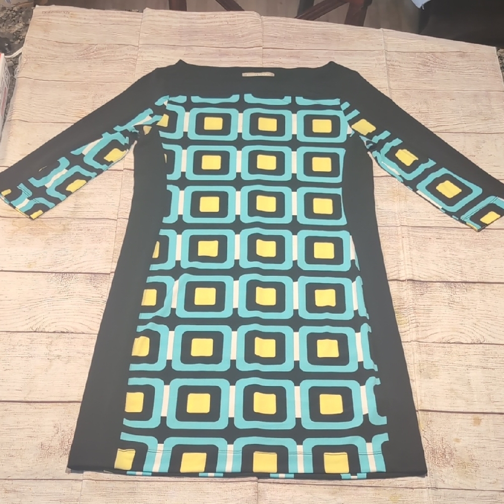 Banana Republic Factory Women's Retro Abstract Multicolored Dress Size XS